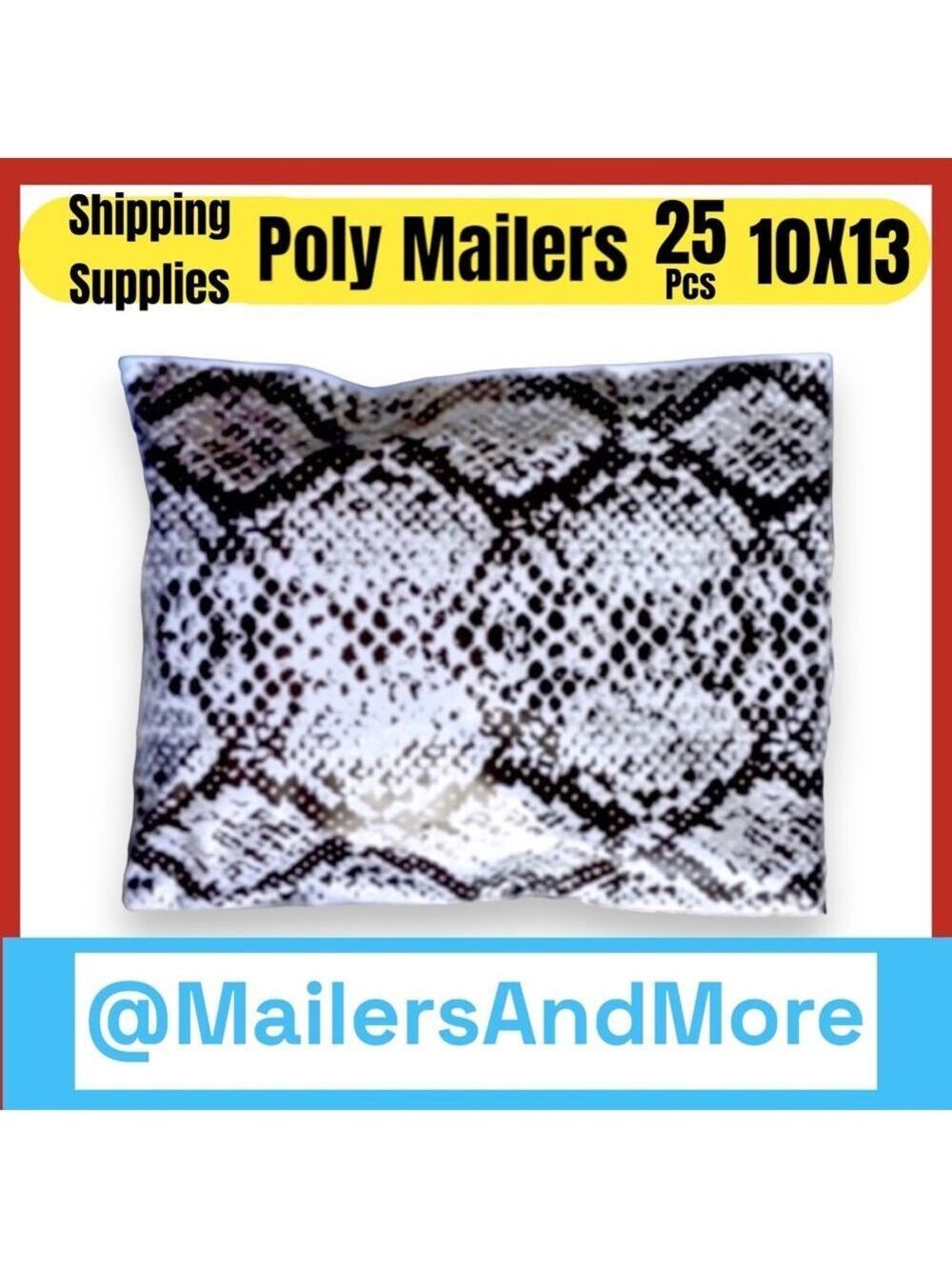 25 10X13 Poly Mailers Snake Skin Print PRICE IS FIRM - Picture 5 of 11